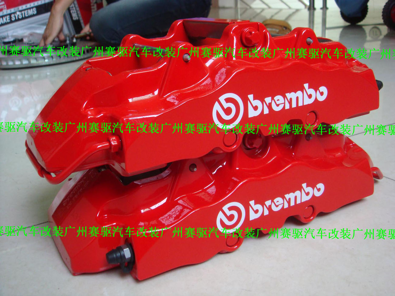 奔馳GLK350 寶馬X5/X6 改裝BREMBO 8活塞卡鉗 奔馳寶馬八活塞鮑魚 380MM剎車盤