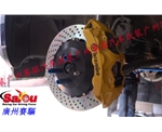 意大利BREMBO競技版6活塞剎車卡鉗 黃色BREMBO GT版剎車套裝
