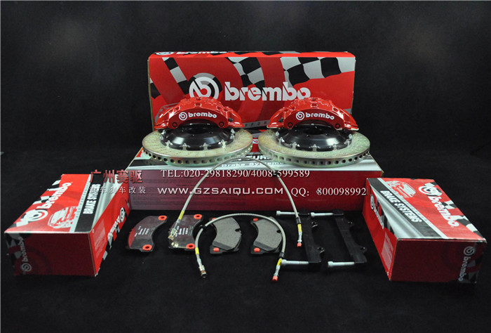 改裝brembo六活塞剎車啦