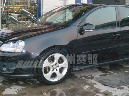 高爾夫GTI前剎車升級 AP5200剎車鮑魚 配330mm*28mm 