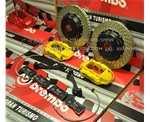 奧迪Q7改裝意大利原裝進(jìn)口bremboGT4黃色卡鉗 競(jìng)技版四活塞剎車套裝