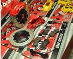 改裝專用剎車套裝 BREMBO六活塞卡鉗 黃色、紅色配加大線碟孔碟