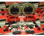 豐田漢蘭達(dá)剎車升級(jí)進(jìn)口brembo六活塞剎車，漢蘭達(dá)改裝